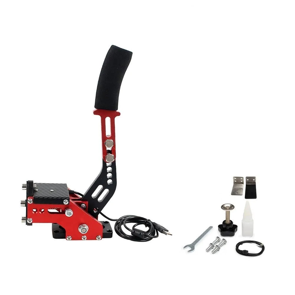SIM freno a mano USB per giochi di corse per PC G25/27/29 T300 T500 Fanatecosw Dirt Rally Sistema freno a mano Rosso Nero Blu HB-1009