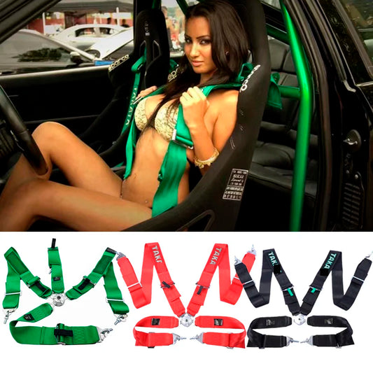 Nuova cintura di sicurezza da corsa con imbracatura da 3 pollici, fissaggio a 4/5/6 punti, montaggio a sgancio rapido, cintura di sicurezza per auto in nylon JDM Takata, modifica