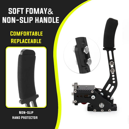 SIM freno a mano USB per giochi di corse per PC G25/27/29 T300 T500 Fanatecosw Dirt Rally Sistema freno a mano Rosso Nero Blu HB-1009