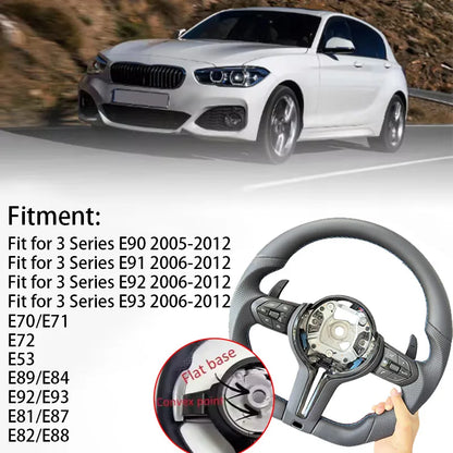 BMW F10 F20 F30 F32 F36 F80 F82 M3 M4 M leather sport steering wheel, modified