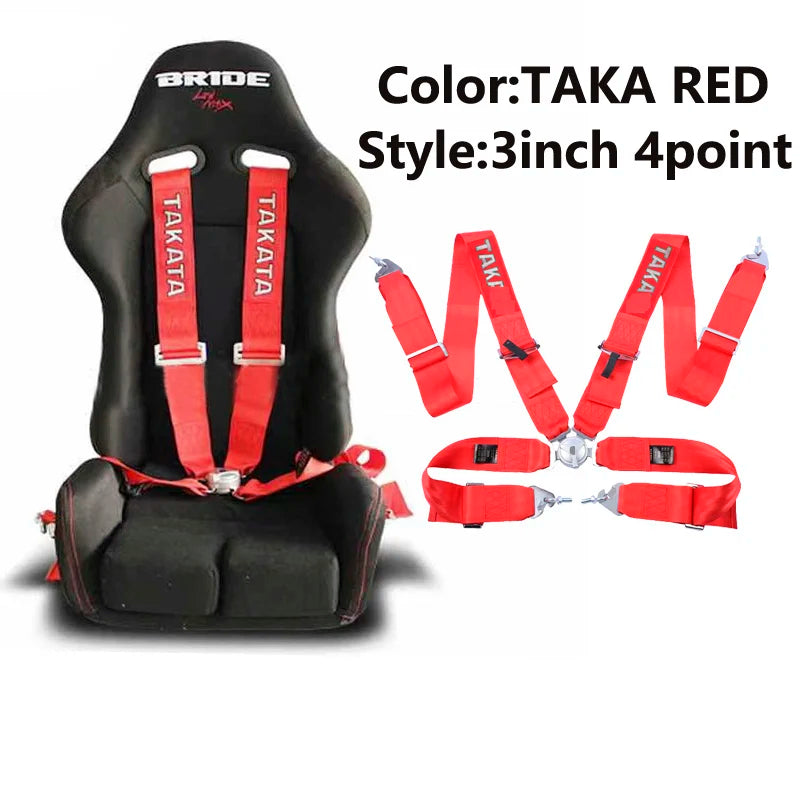 Nuova cintura di sicurezza da corsa con imbracatura da 3 pollici, fissaggio a 4/5/6 punti, montaggio a sgancio rapido, cintura di sicurezza per auto in nylon JDM Takata, modifica