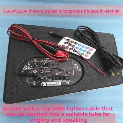 Subwoofer per auto da 8 pollici e 880 W, audio attivo, radio Bluetooth 12 V, 220 V, 24 V