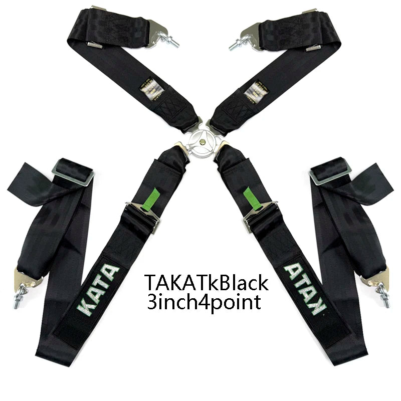 Nuova cintura di sicurezza da corsa con imbracatura da 3 pollici, fissaggio a 4/5/6 punti, montaggio a sgancio rapido, cintura di sicurezza per auto in nylon JDM Takata, modifica