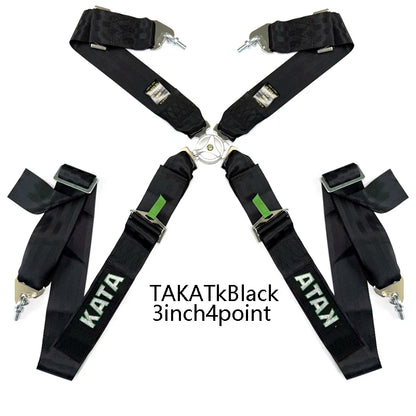 Nuova cintura di sicurezza da corsa con imbracatura da 3 pollici, fissaggio a 4/5/6 punti, montaggio a sgancio rapido, cintura di sicurezza per auto in nylon JDM Takata, modifica