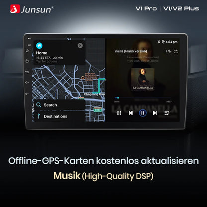 Junsun Android13 Autoradio per Fiat 500X 2014-2020 Sistemi intelligenti per auto per Apple Carplay FM GPS SWC BT