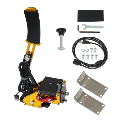 SIM freno a mano USB per giochi di corse per PC G25/27/29 T300 T500 Fanatecosw Dirt Rally Sistema freno a mano Rosso Nero Blu HB-1009