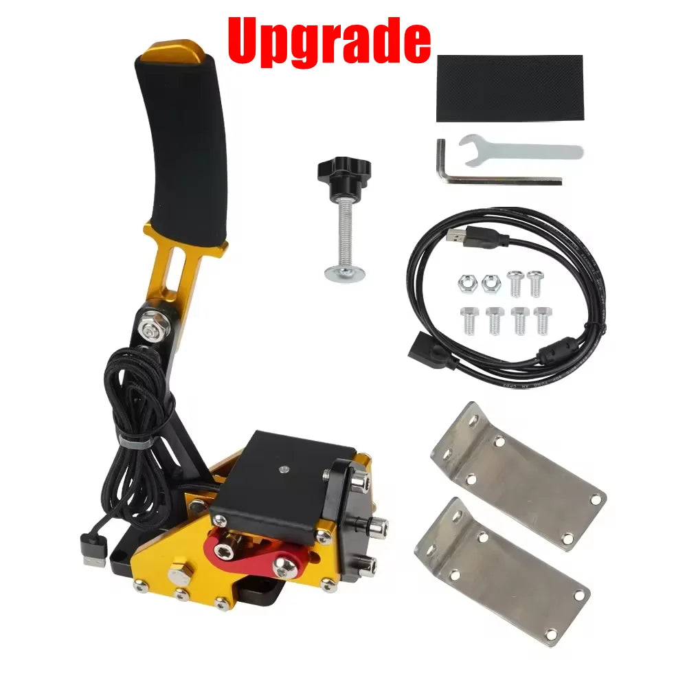 SIM freno a mano USB per giochi di corse per PC G25/27/29 T300 T500 Fanatecosw Dirt Rally Sistema freno a mano Rosso Nero Blu HB-1009