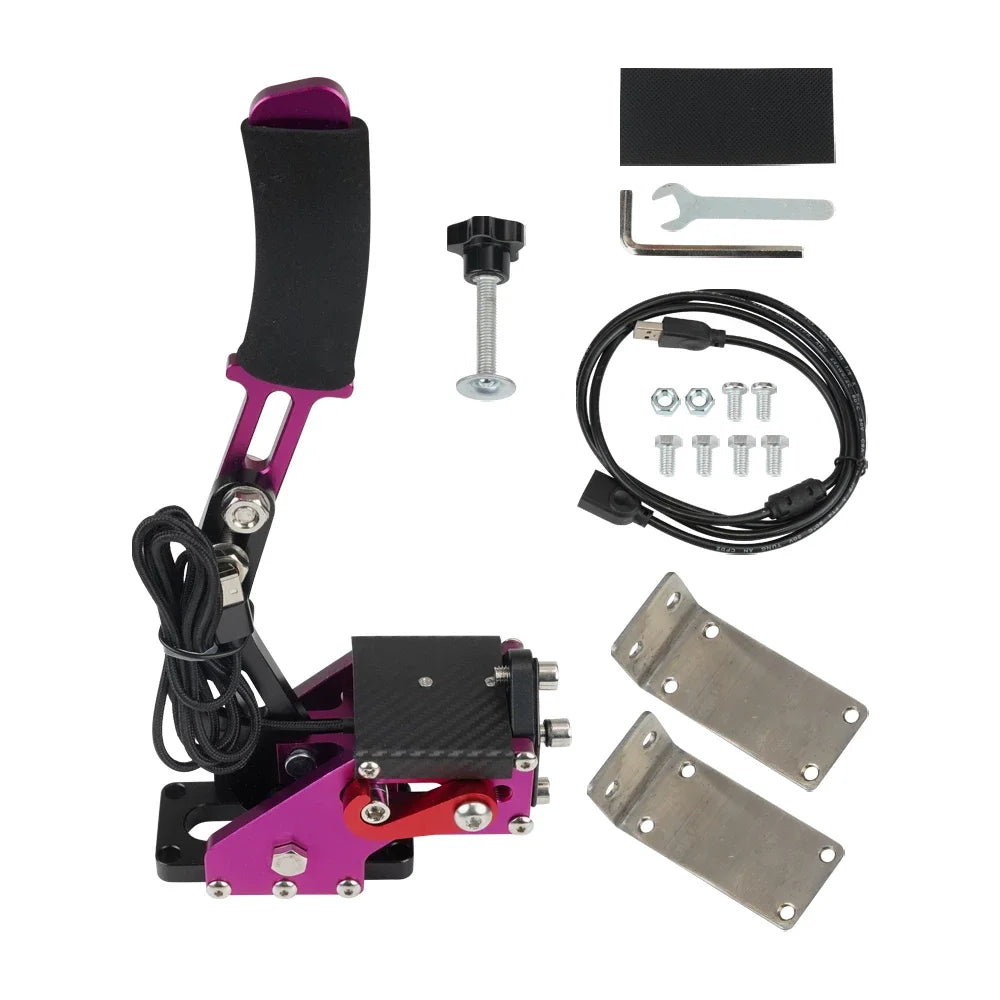 SIM freno a mano USB per giochi di corse per PC G25/27/29 T300 T500 Fanatecosw Dirt Rally Sistema freno a mano Rosso Nero Blu HB-1009