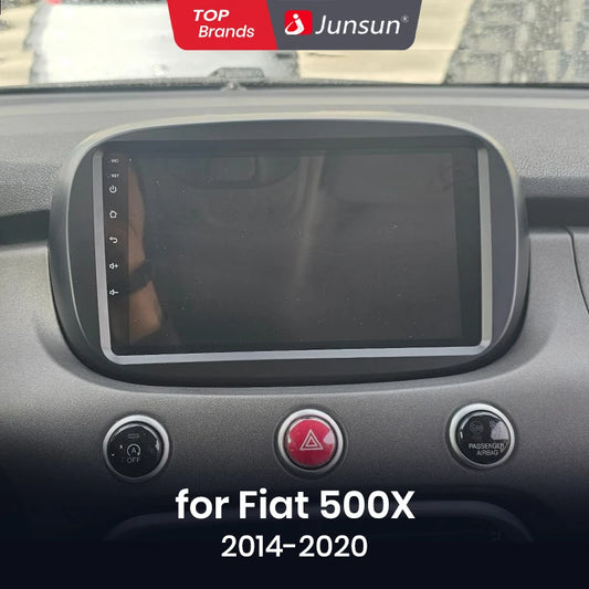 Junsun Android13 Autoradio per Fiat 500X 2014-2020 Sistemi intelligenti per auto per Apple Carplay FM GPS SWC BT