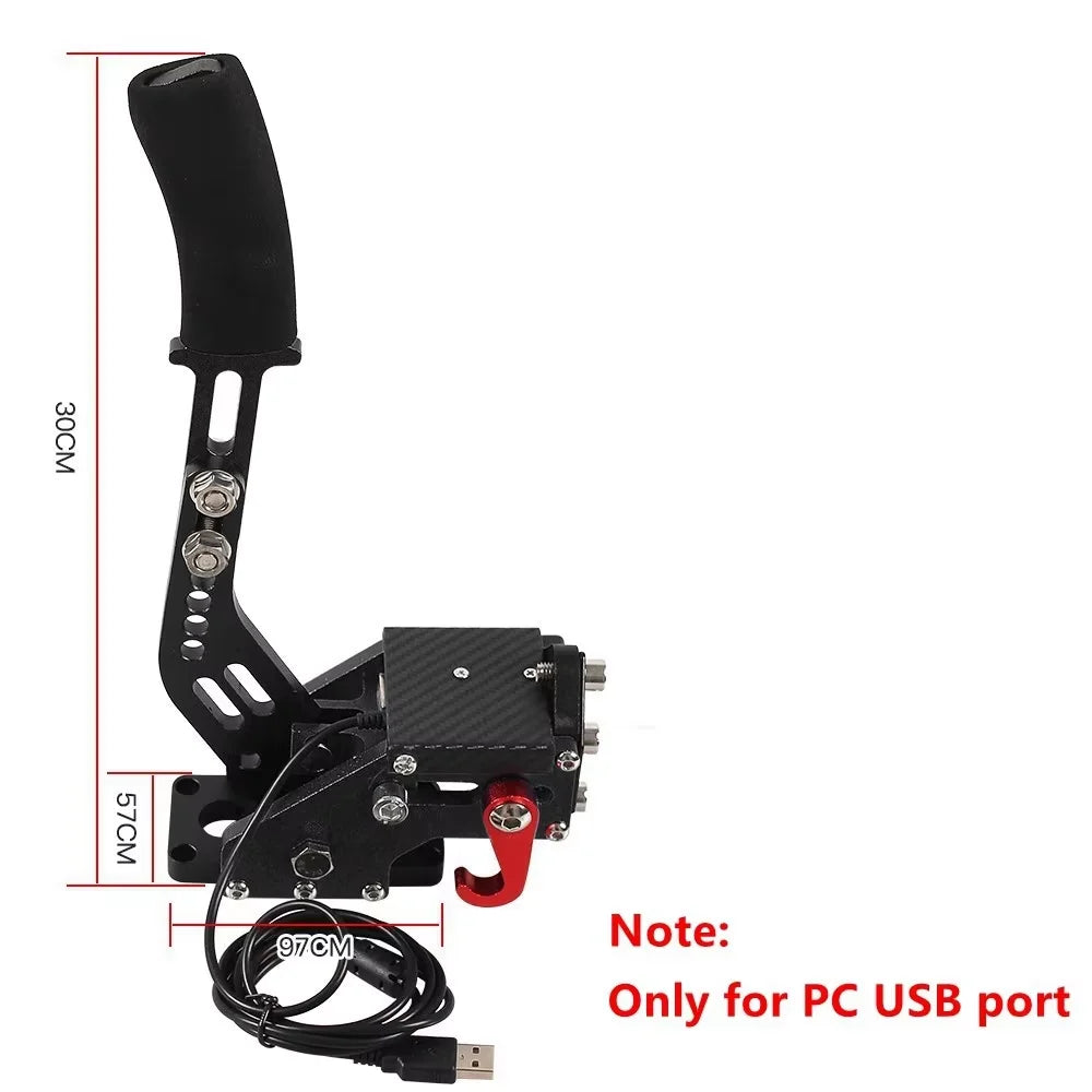 SIM freno a mano USB per giochi di corse per PC G25/27/29 T300 T500 Fanatecosw Dirt Rally Sistema freno a mano Rosso Nero Blu HB-1009