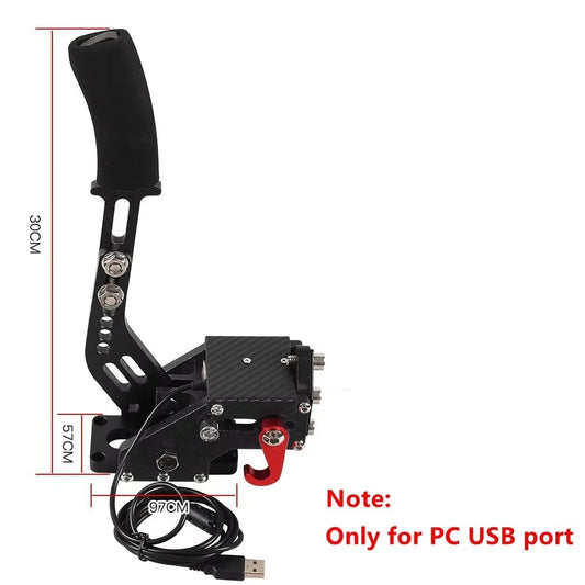SIM freno a mano USB per giochi di corse per PC G25/27/29 T300 T500 Fanatecosw Dirt Rally Sistema freno a mano Rosso Nero Blu HB-1009