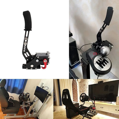 SIM freno a mano USB per giochi di corse per PC G25/27/29 T300 T500 Fanatecosw Dirt Rally Sistema freno a mano Rosso Nero Blu HB-1009