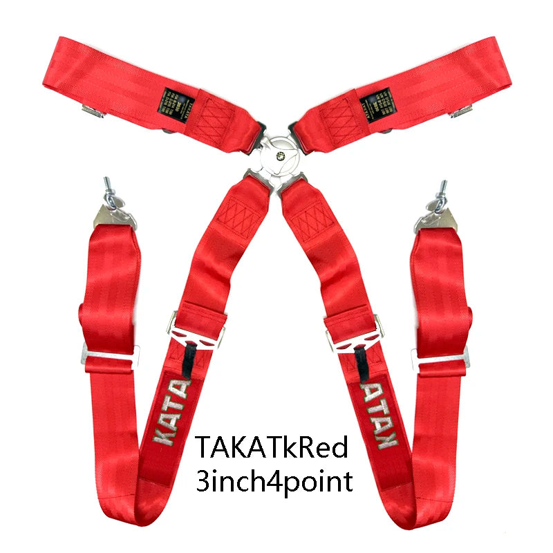 Nuova cintura di sicurezza da corsa con imbracatura da 3 pollici, fissaggio a 4/5/6 punti, montaggio a sgancio rapido, cintura di sicurezza per auto in nylon JDM Takata, modifica