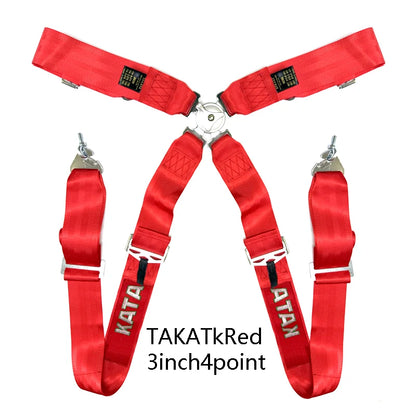 Nuova cintura di sicurezza da corsa con imbracatura da 3 pollici, fissaggio a 4/5/6 punti, montaggio a sgancio rapido, cintura di sicurezza per auto in nylon JDM Takata, modifica