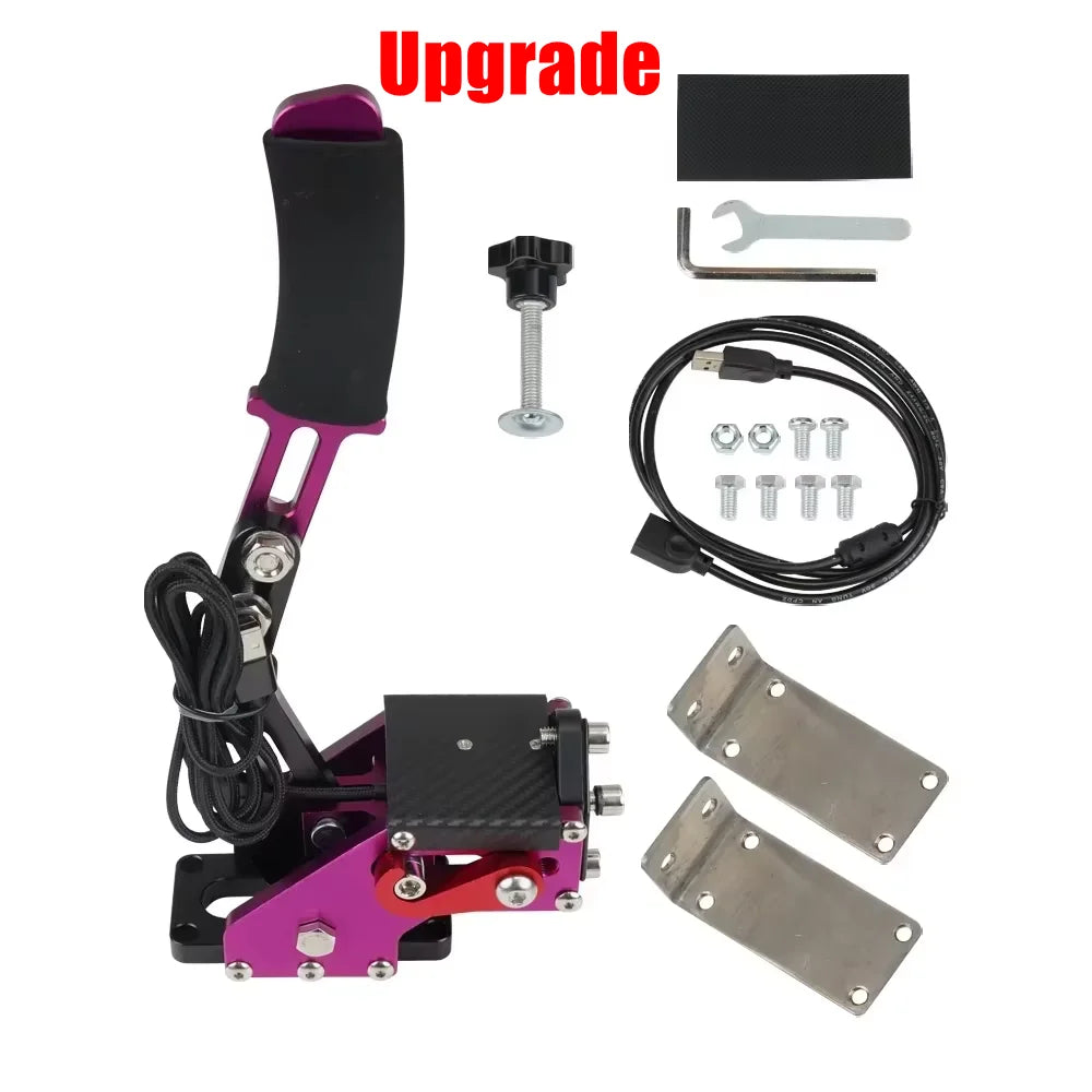 SIM freno a mano USB per giochi di corse per PC G25/27/29 T300 T500 Fanatecosw Dirt Rally Sistema freno a mano Rosso Nero Blu HB-1009
