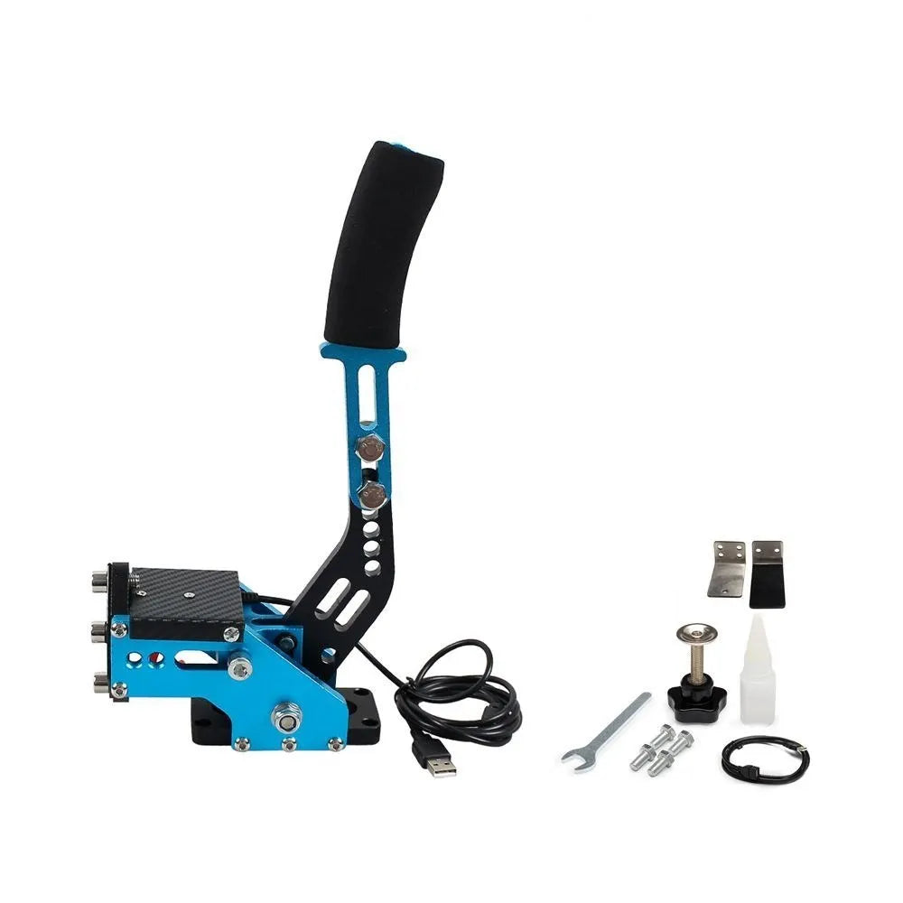 SIM freno a mano USB per giochi di corse per PC G25/27/29 T300 T500 Fanatecosw Dirt Rally Sistema freno a mano Rosso Nero Blu HB-1009