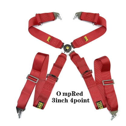 Nuova cintura di sicurezza da corsa con imbracatura da 3 pollici, fissaggio a 4/5/6 punti, montaggio a sgancio rapido, cintura di sicurezza per auto in nylon JDM Takata, modifica