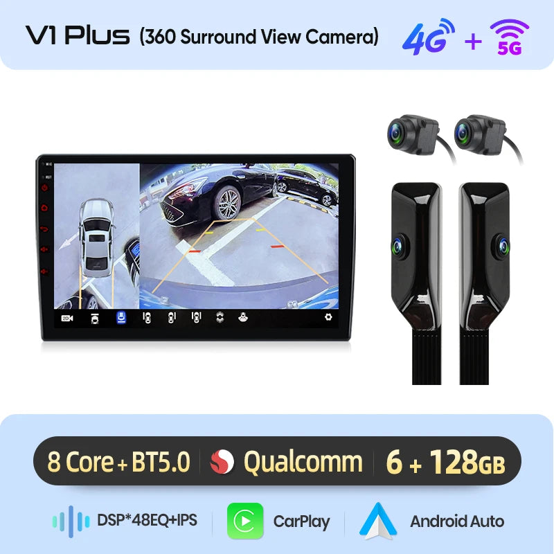 Junsun Android13 Autoradio per Fiat 500X 2014-2020 Sistemi intelligenti per auto per Apple Carplay FM GPS SWC BT