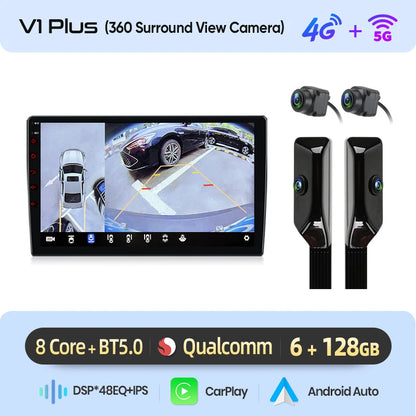 Junsun Android13 Autoradio per Fiat 500X 2014-2020 Sistemi intelligenti per auto per Apple Carplay FM GPS SWC BT